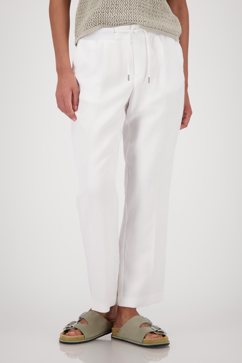 Monari Linen Pants in Cream 