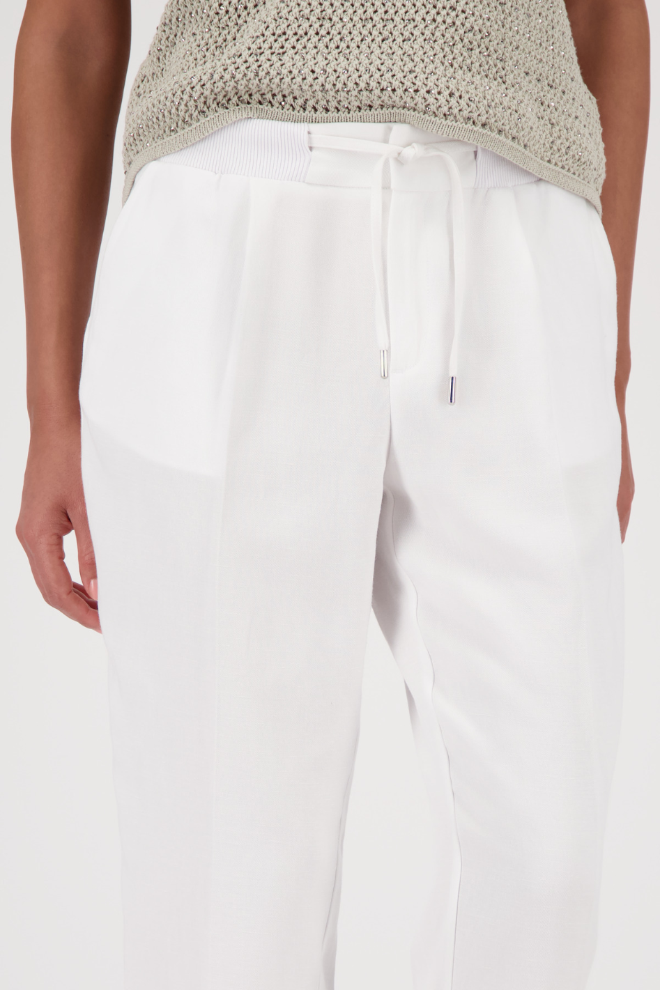 Monari Linen Pants in Cream 