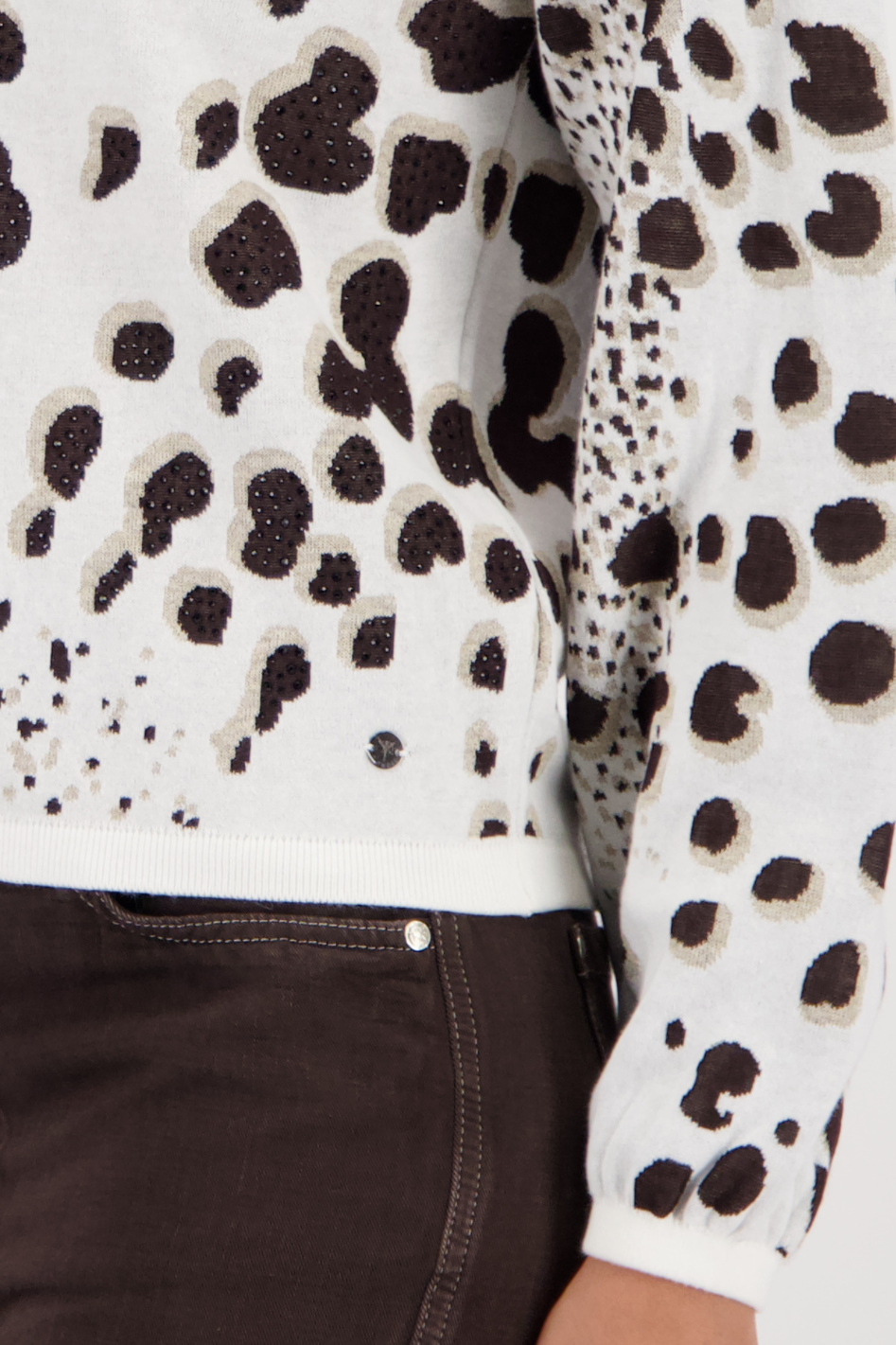 Monari Lurex Knit in Leo Jaquard