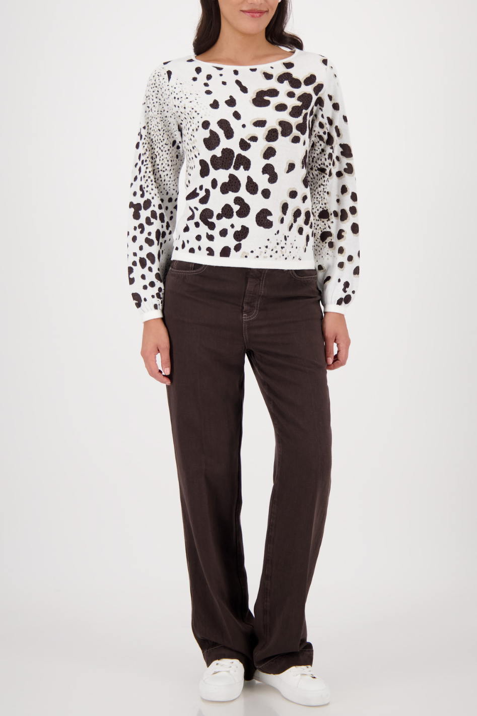 Monari Lurex Knit in Leo Jaquard