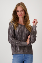Load image into Gallery viewer, Monari Luxe Pullover | Espresso | 808290MNR
