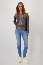Load image into Gallery viewer, Monari Luxe Pullover | Espresso | 808290MNR
