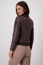 Load image into Gallery viewer, Monari Quilted Jacket with Neoprene | Espresso | 808525
