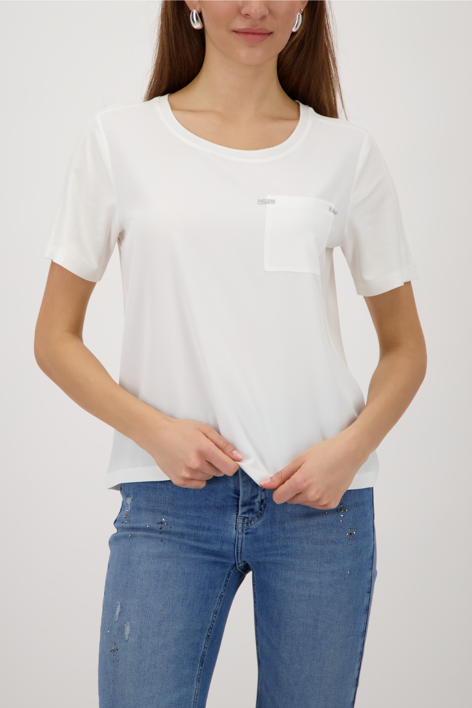 Monari Rhinestone Detailed Blouse 