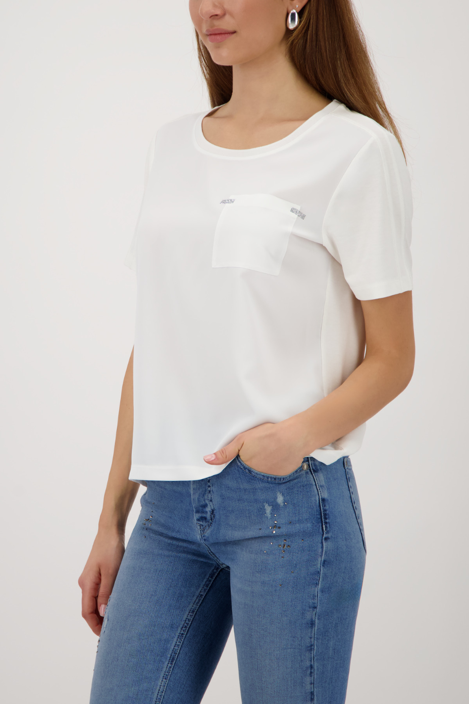 Monari Rhinestone Detailed Blouse 