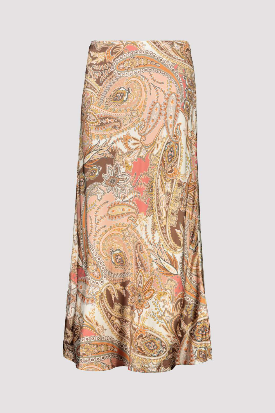 Monari Satin Maxi Skirt in Paisley Print