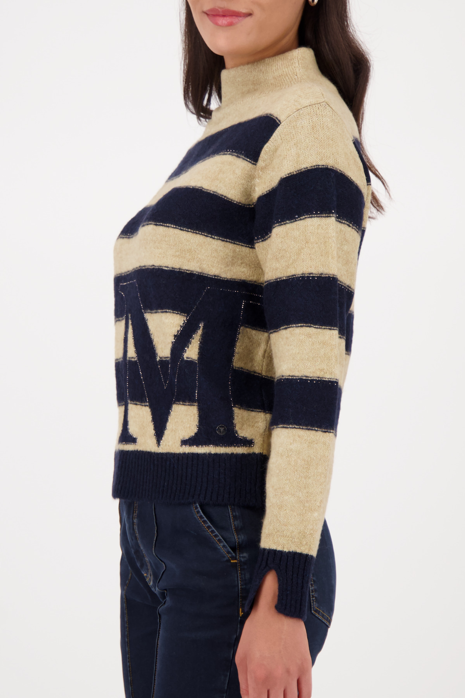 Monari Striped Jumper | Dark Denim Stripe | 809123
