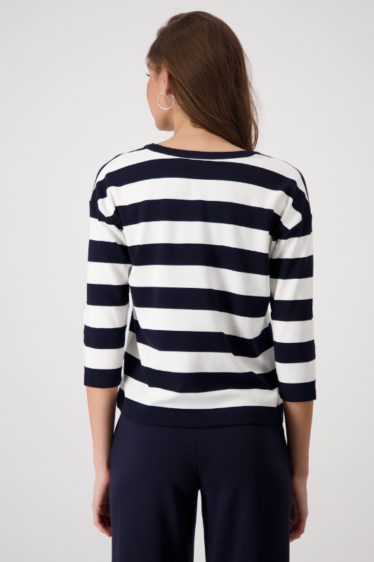Monari Striped Sweatshirt | Deep Ocean | 409337