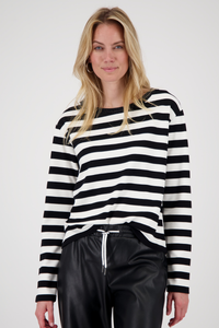 Monari Striped Sweatshirt | Black Stripe | 808893