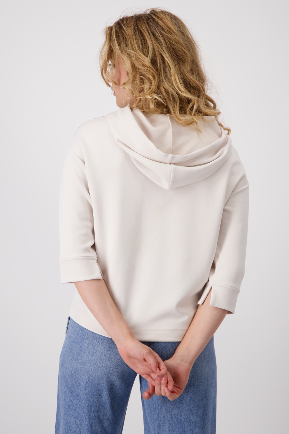 Monari Sweatshirt | Decorative Chain | Cream Beige | 409334