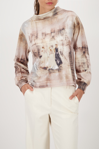 Monari Sweatshirt | Opera Print | Cashmere Pattern | 808864