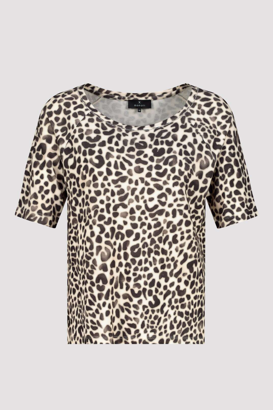 Monari T-Shirt | Leopard All Over | Coffee Bean | 409204