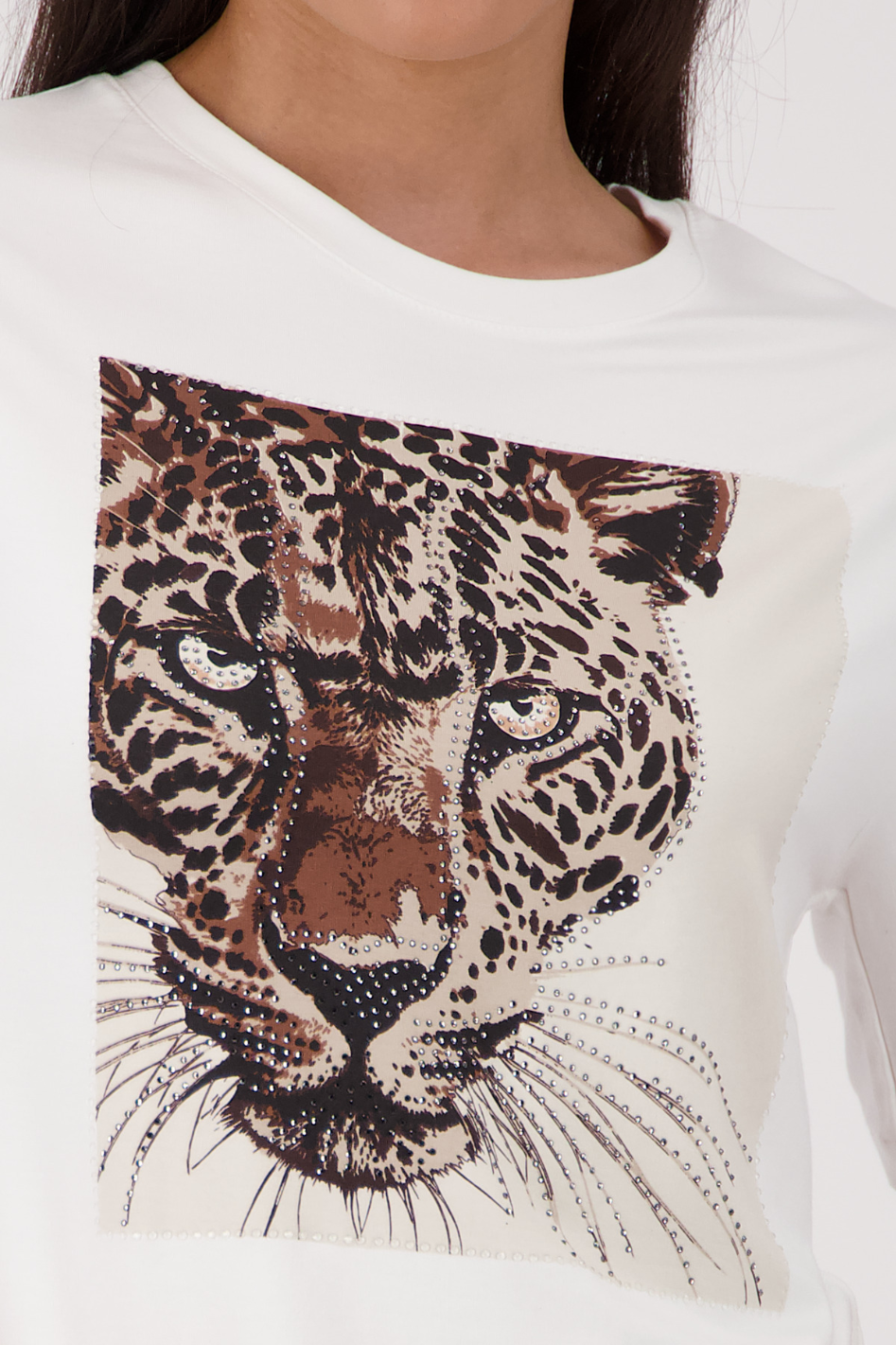 Monari T-Shirt with Leopard Pattern 