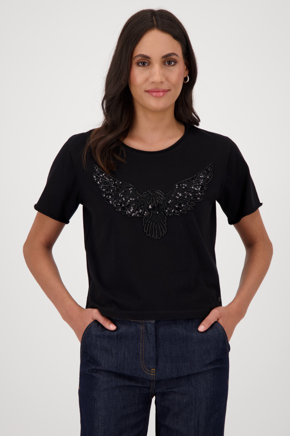 Monari T-Shirt with Jewellery Eagle