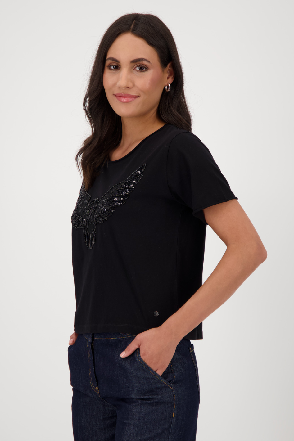 Monari T-Shirt with Jewellery Eagle