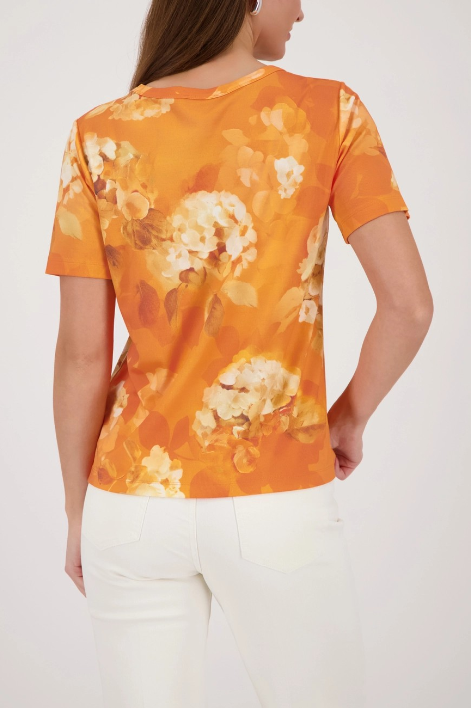 Monari T-Shirt with Floral Pattern