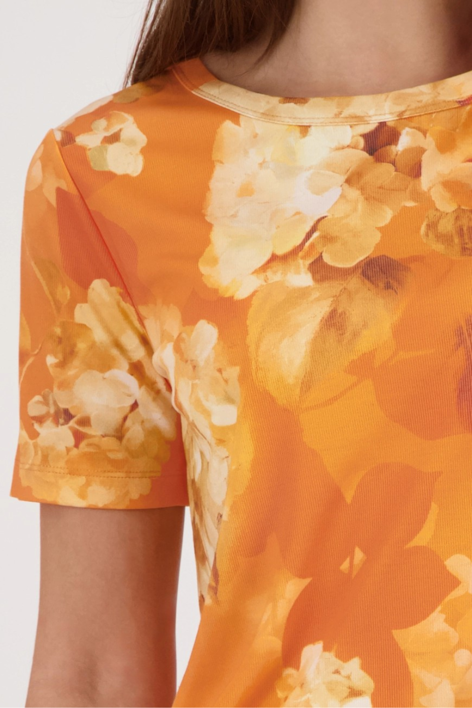 Monari T-Shirt with Floral Pattern