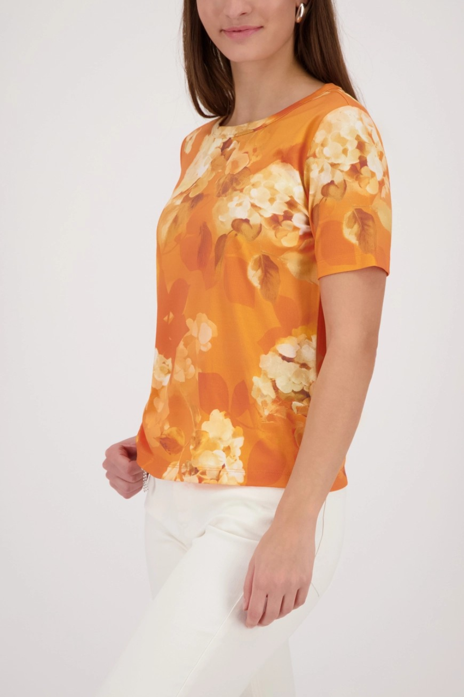 Monari T-Shirt with Floral Pattern