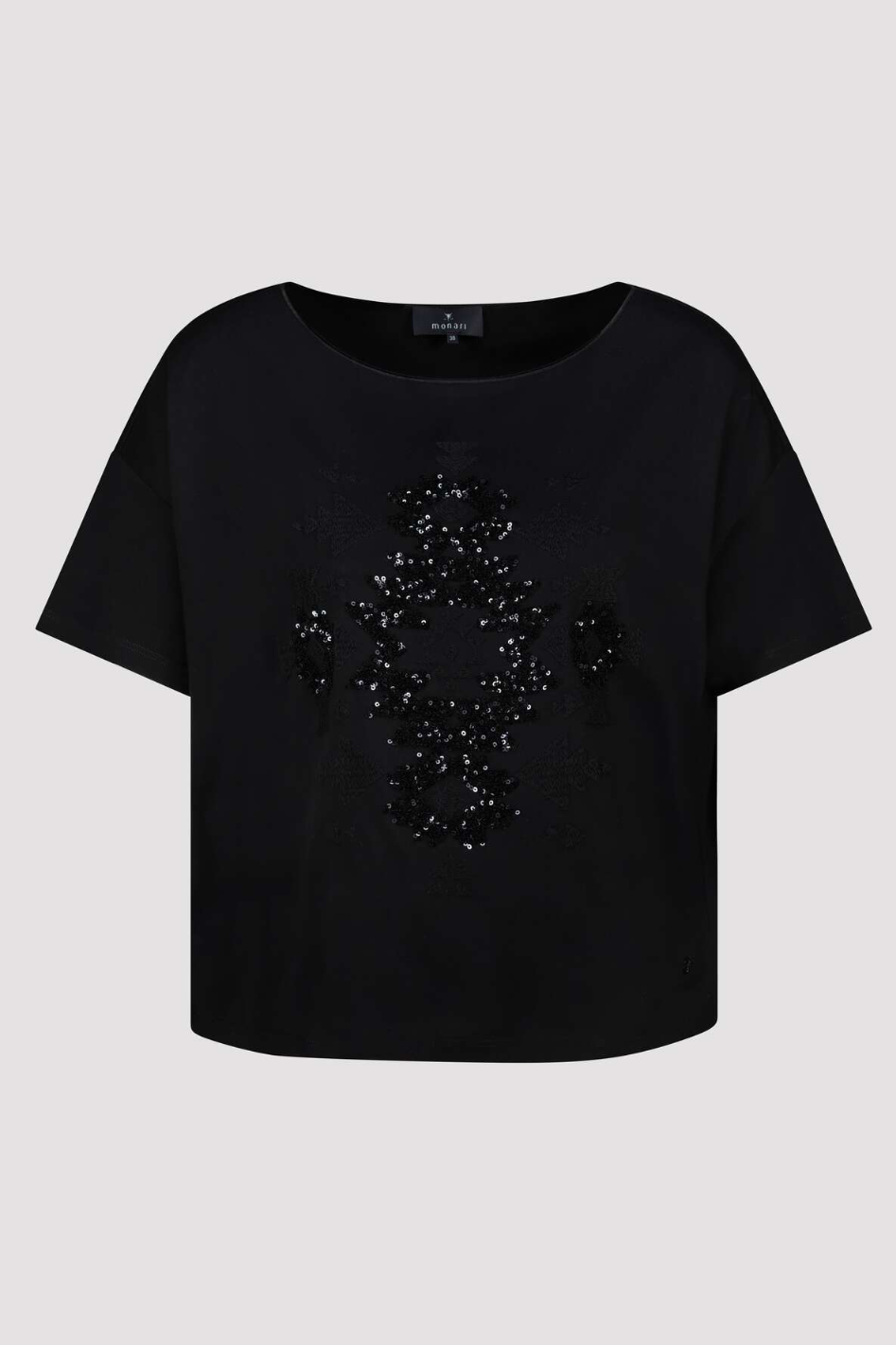 Monari T-Shirt with Sequins in Black 