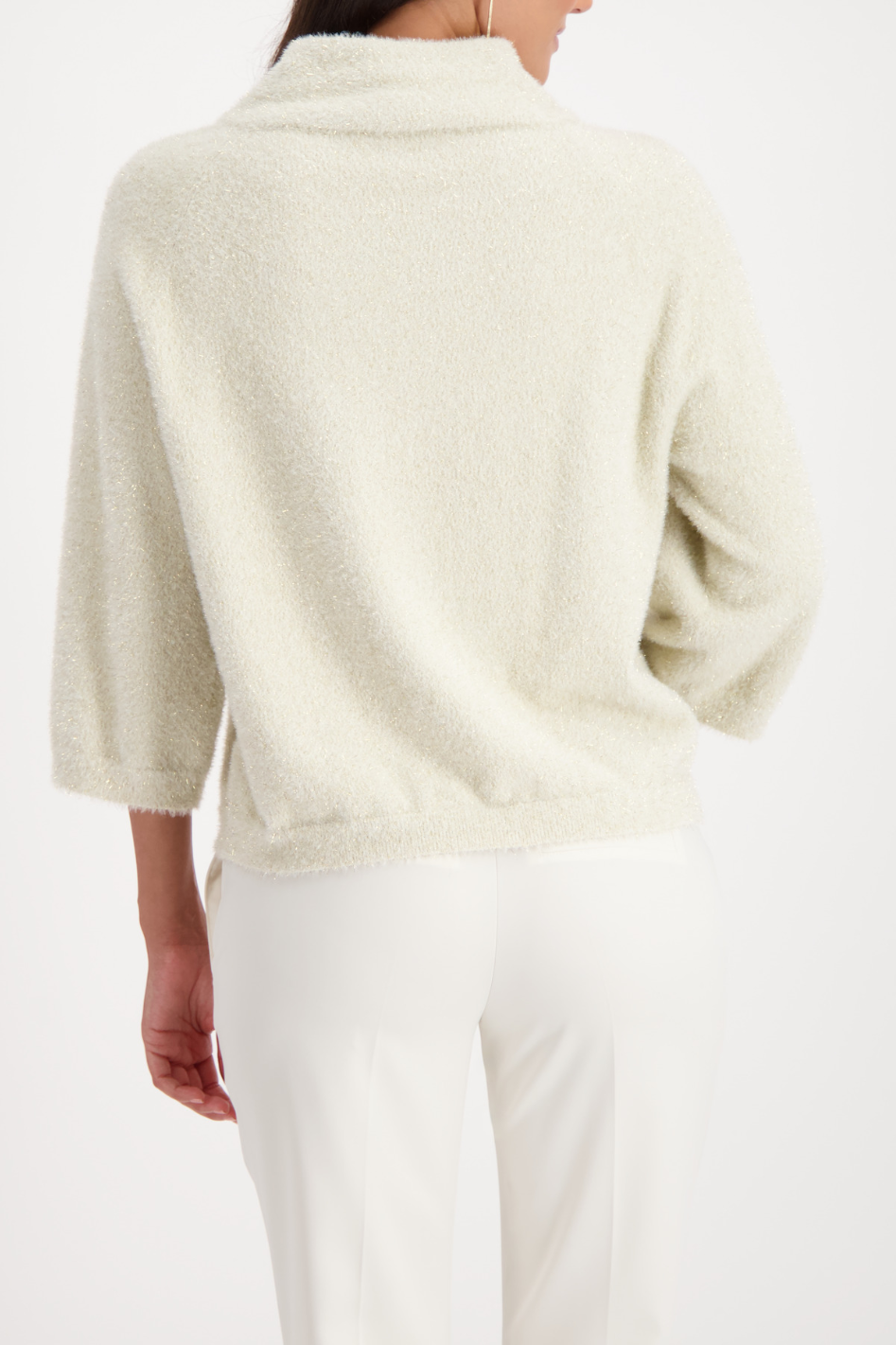 Monari 3/4 Fluffy Sweater in Almond