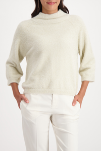 Monari 3/4 Fluffy Sweater | Almond | 809495