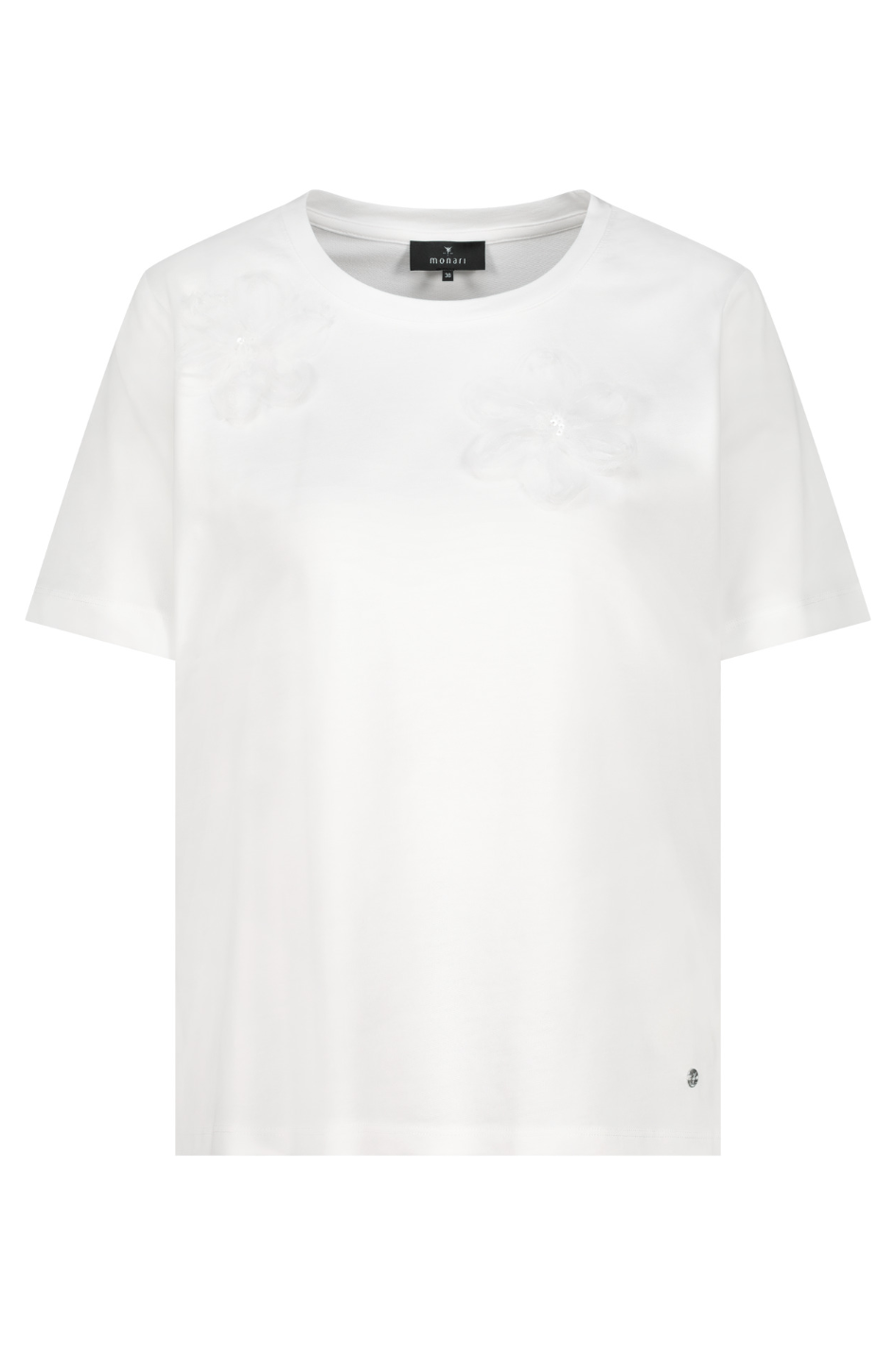 Monari T-Shirt | 3D Flower | Off-White | 410426