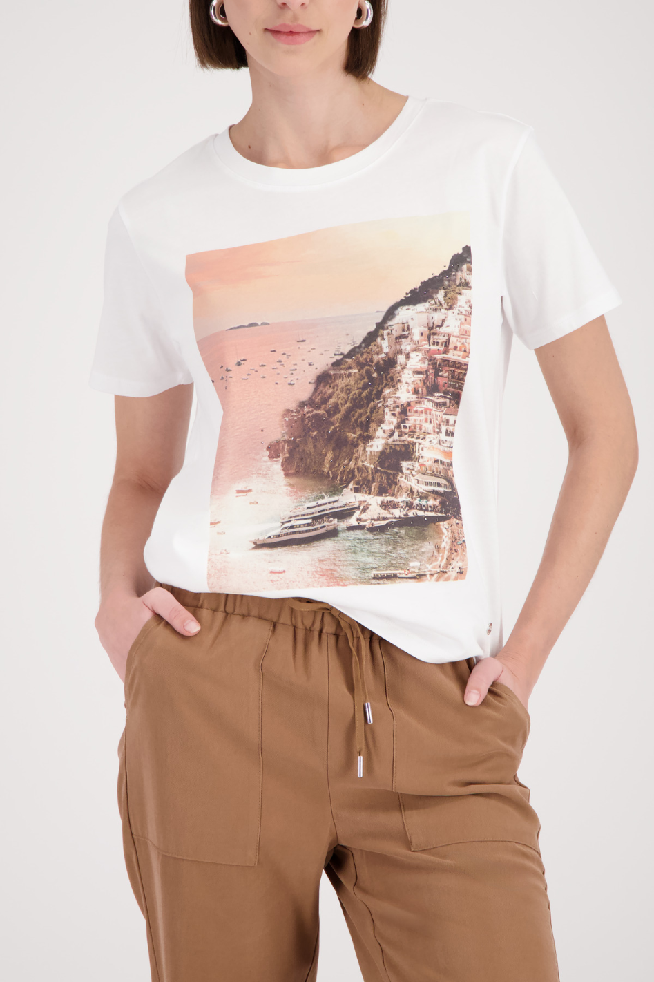 Monari T-Shirt with Landscape Print