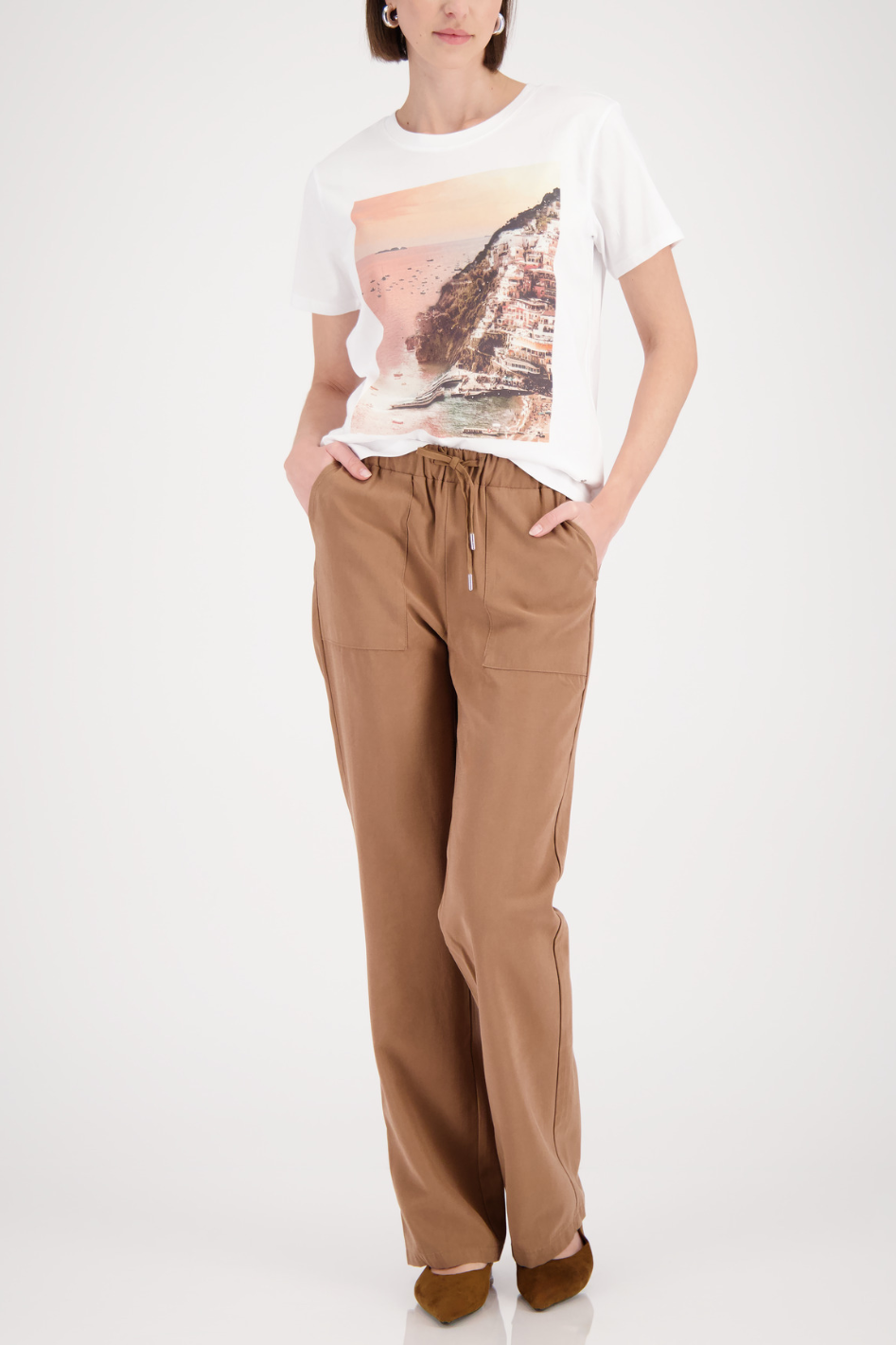 Monari T-Shirt with Landscape Print