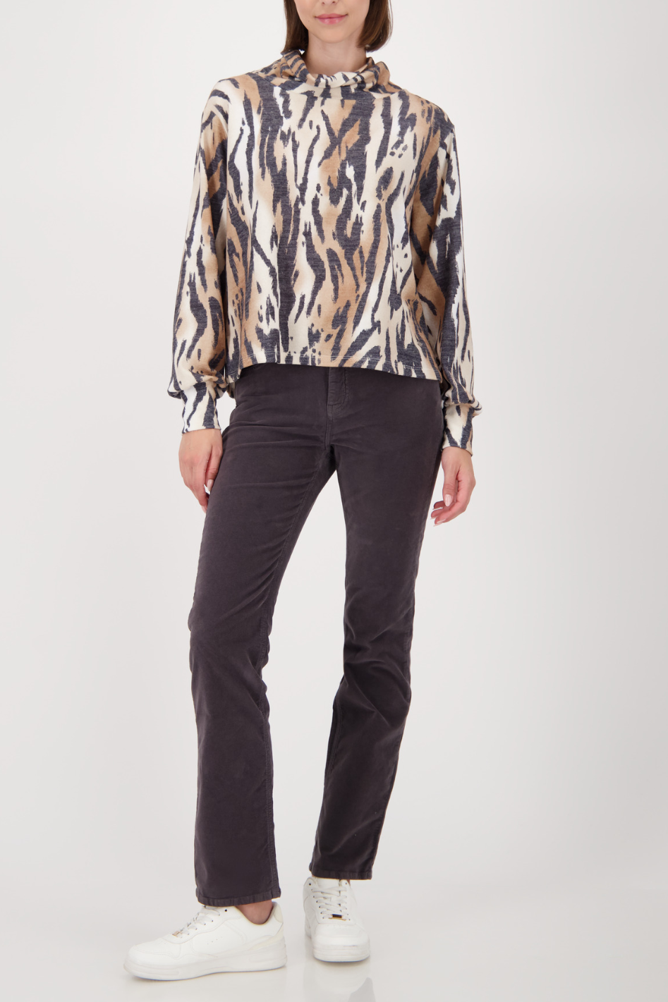 Monari Velour Pant in Anthra