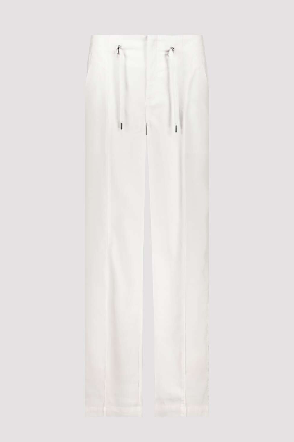 Monari Wide Leg Pant with Drawstring in Off White