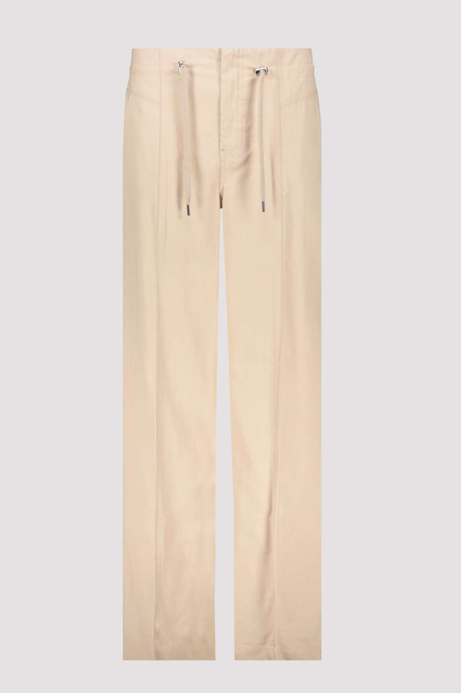 Monari Wide Leg Pant with Drawstring in Sand