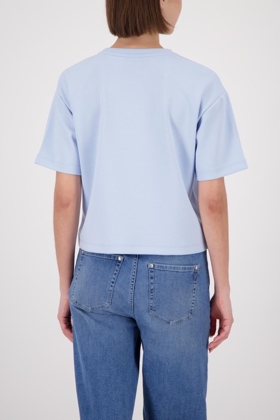 Monari Sweatshirt with Rhinestone in Light Blue