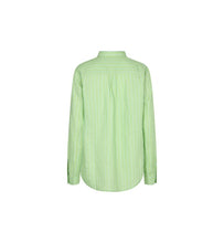 Load image into Gallery viewer, Mos Mosh Kaia Stripe Linen Shirt in Arcadian Green
