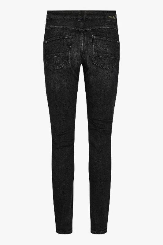 Mos Mosh Naomi Chain Brushed Jeans in Black