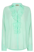 Load image into Gallery viewer, Mos Mosh Jelena Voile Shirt in Brooke Green
