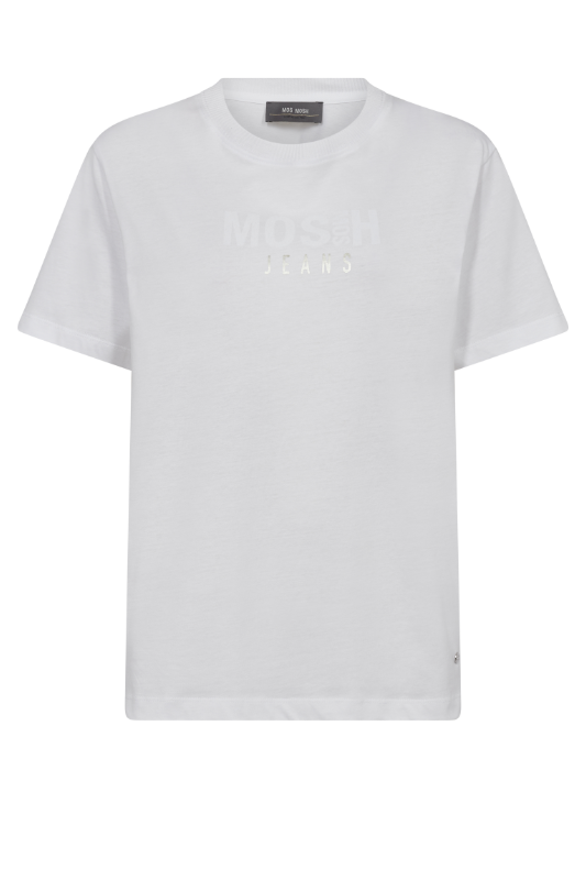 Mos Mosh Linney O-SS Tee in White