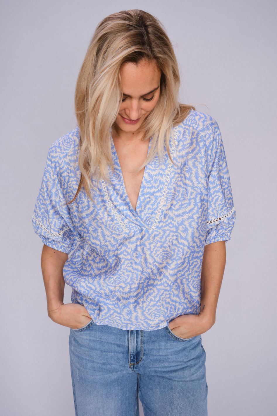 Mos Mosh Aleyna Saku Blouse | Ecru | 169840