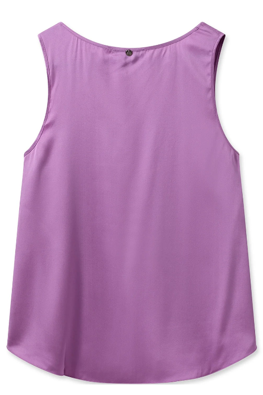 Mos Mosh Astrid V-neck Silk Tank Top | Orchid | 153590