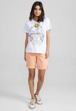 Load image into Gallery viewer, Mos Mosh Bec Short Sleeve Premium Tee in White With Sequin Detail
