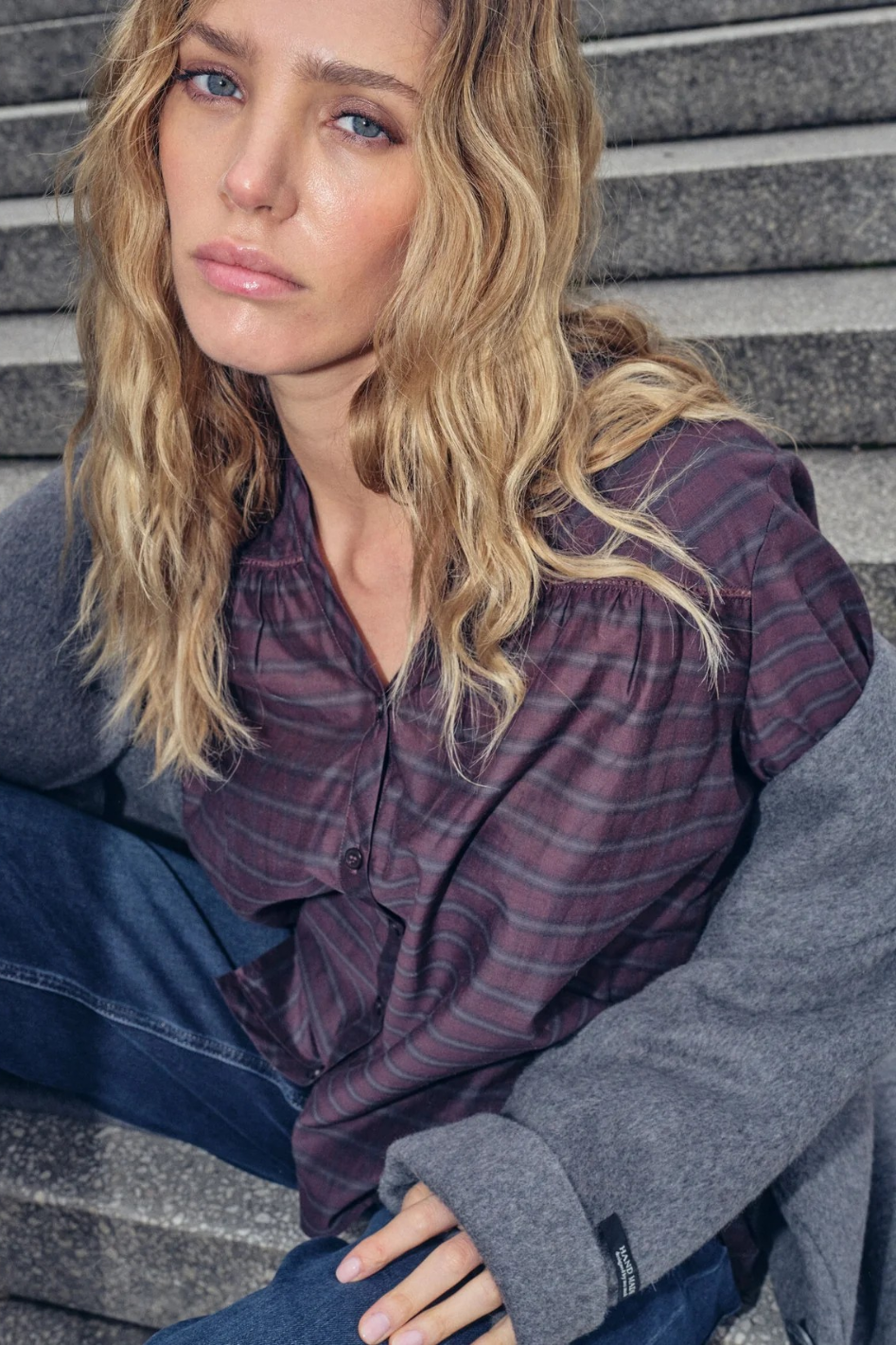 Mos Mosh Benedetta Silky Shirt in Fudge