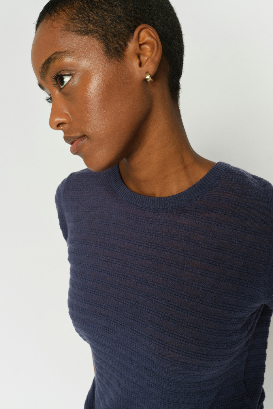 Mos Mosh Bouch Dotti SS Knit in Crown Blue