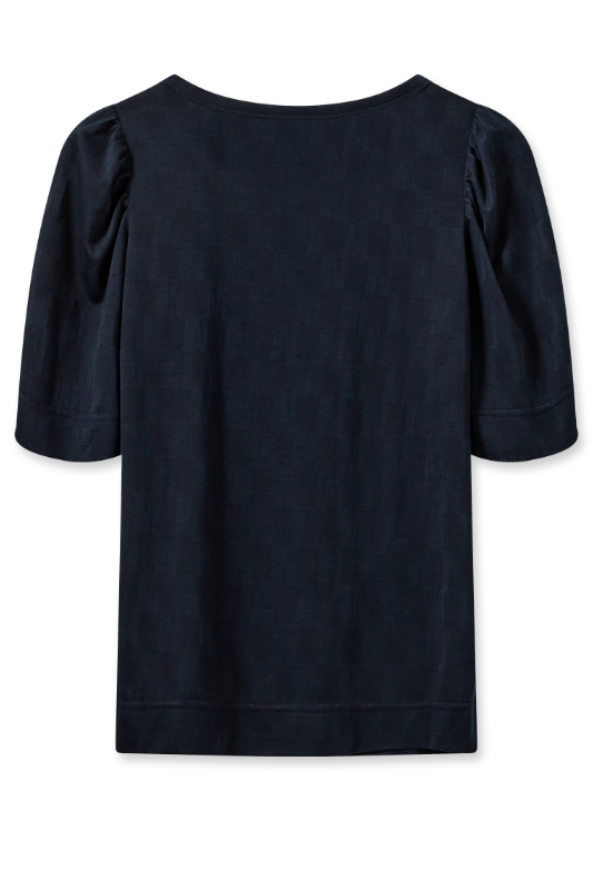 Mos Mosh Chrissie Burn-Out Tee | Salute Navy | 159180