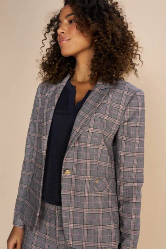 Mos Mosh Blake Ezra Blazer | Iris Orchid | 160380