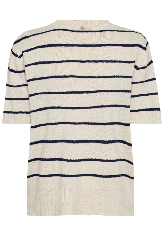 Mos Mosh Finlo Paper SS Knit | Ecru | 168650