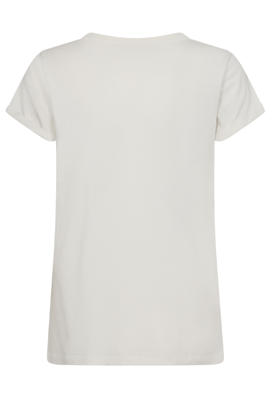 Mos Mosh Flori O-SS Tee | Ecru | 168410