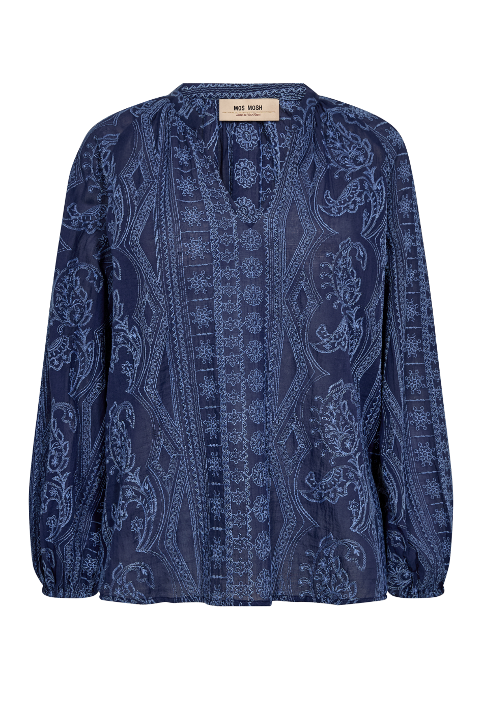 Mos Mosh Gata Allo Blouse in Crown Blue