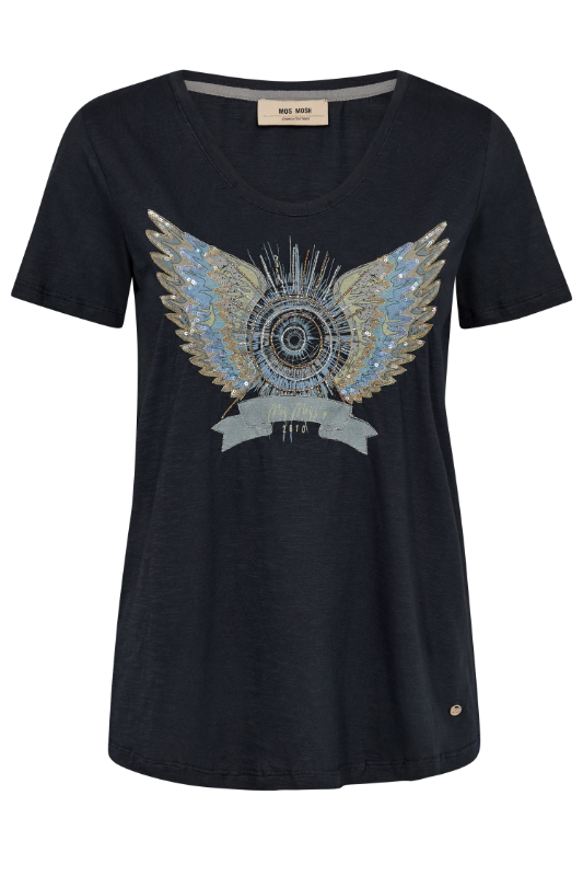 Mos Mosh Gethi Deco Tee | Salute Navy | 170520