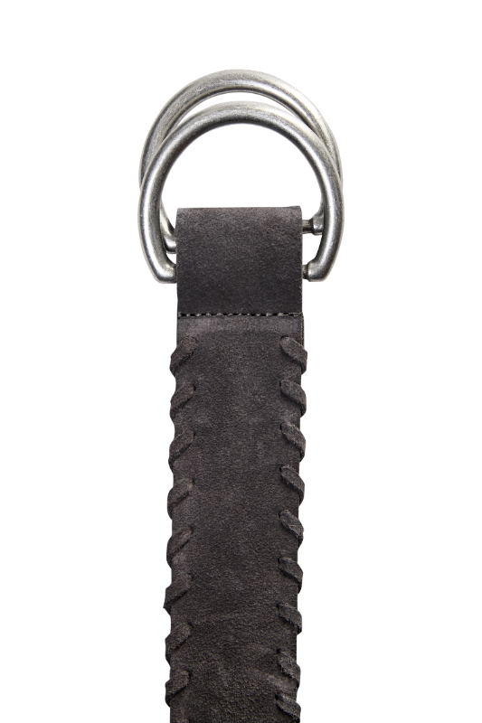 Mos Mosh Braided Suede Belt | Grey