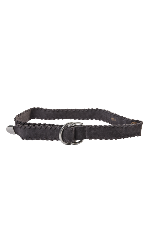 Mos Mosh Braided Suede Belt | Grey