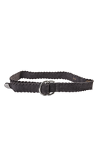 Load image into Gallery viewer, Mos Mosh Braided Suede Belt in Grey
